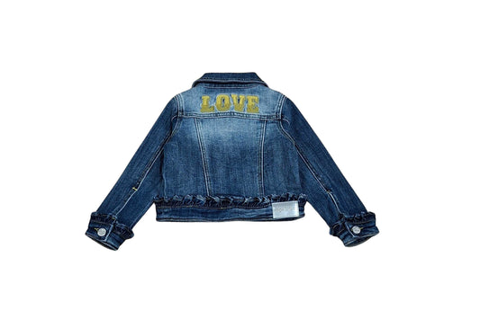 GIGI LOVE LOGO DENIM JACKET